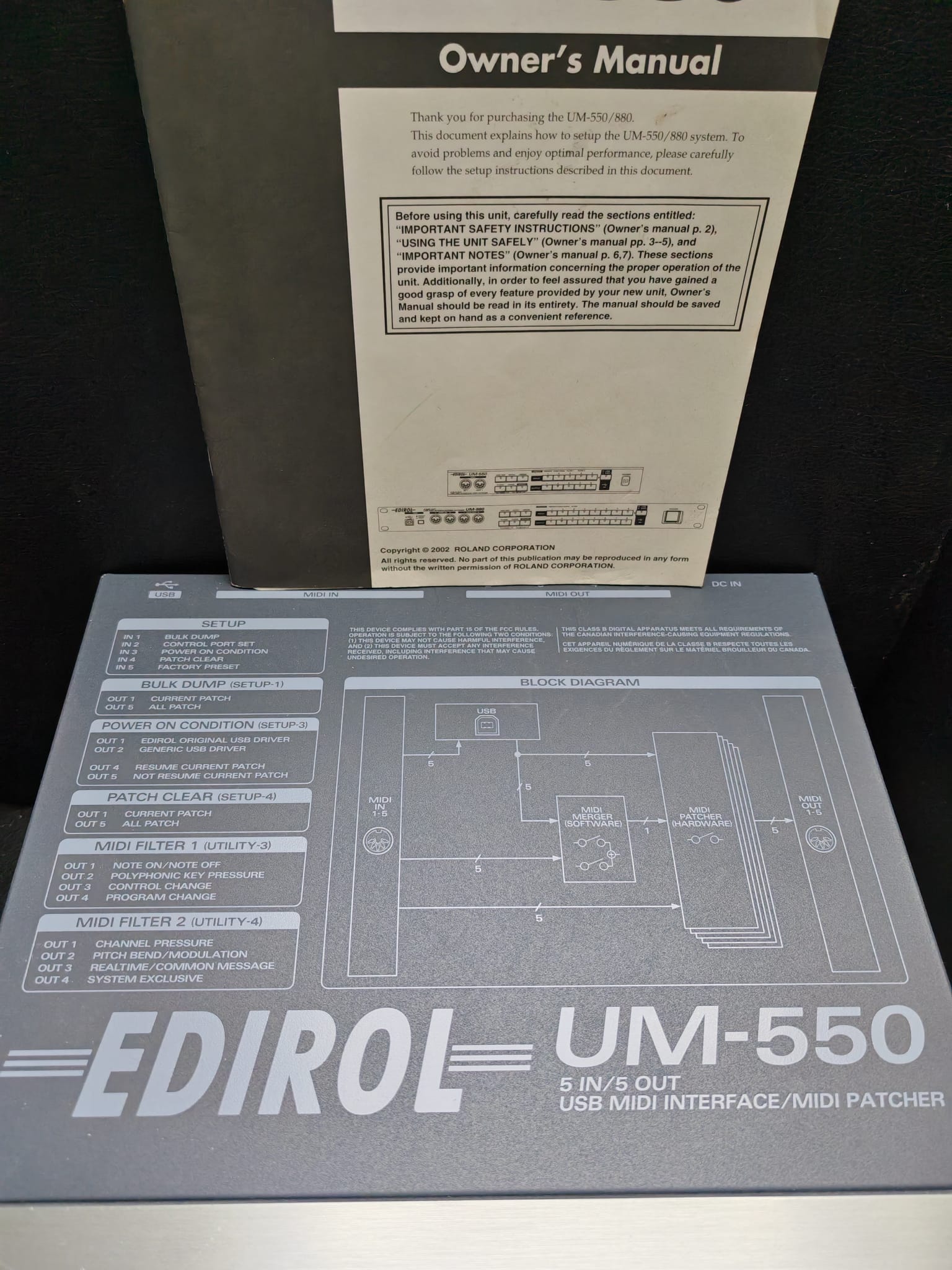 DTM・DAW EDIROL UM-550 UM-550 - Edirol UM-550 - Audiofanzine