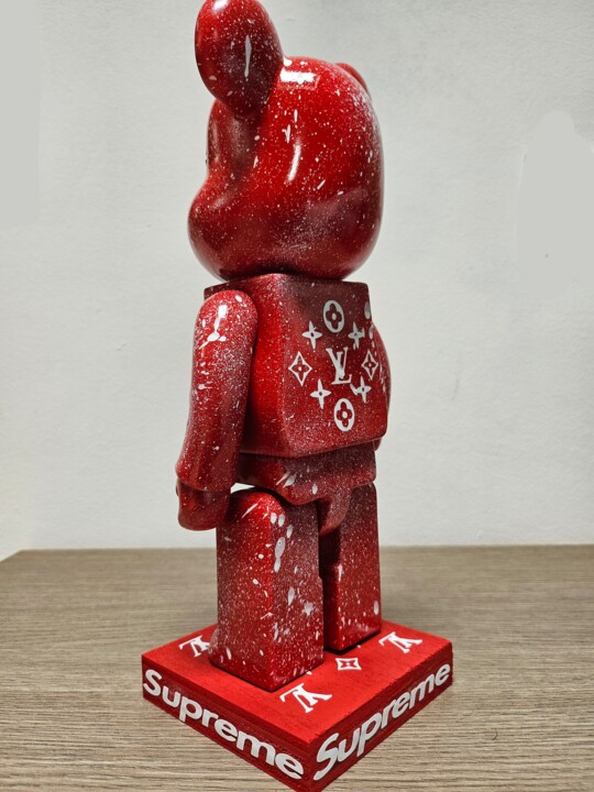 Louis Vuitton X Suprime Bear, Sculpture by Luana Muntoni (MunLu