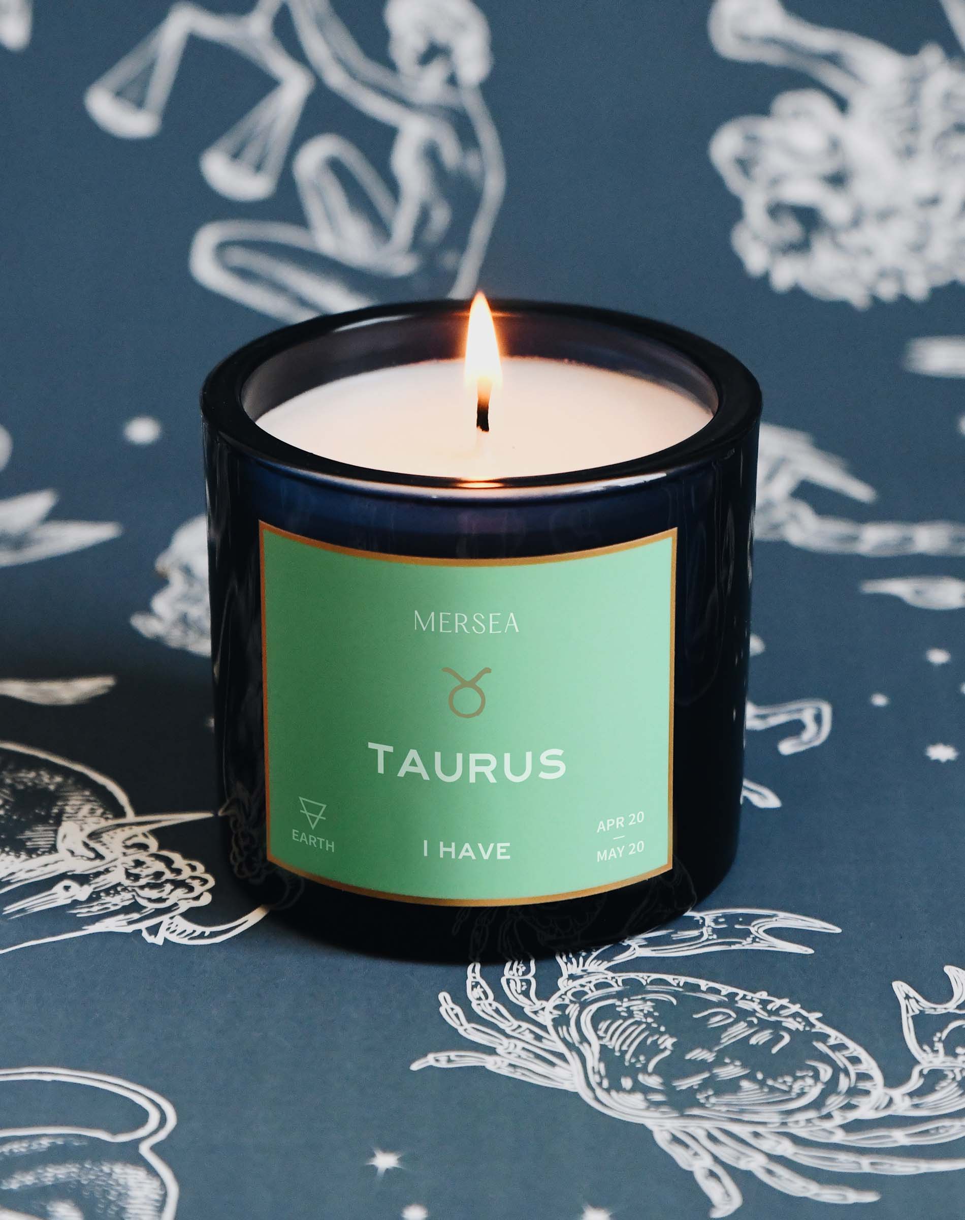 Taurus Zodiac Candle - (April 20 - May 20) – MERSEA