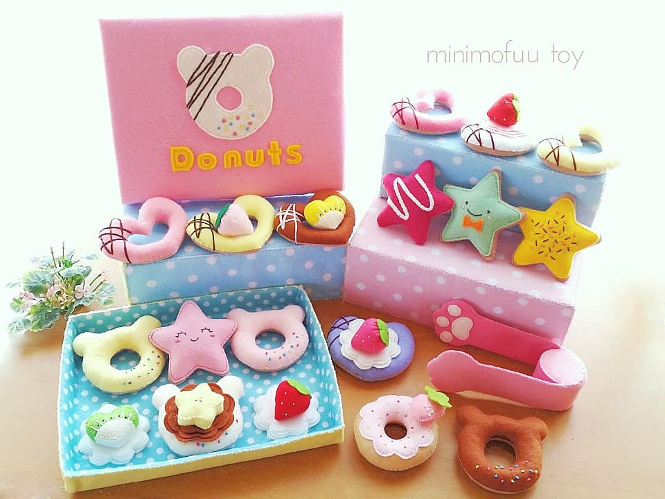 フェルトのドーナツセット | minimofuu toy
