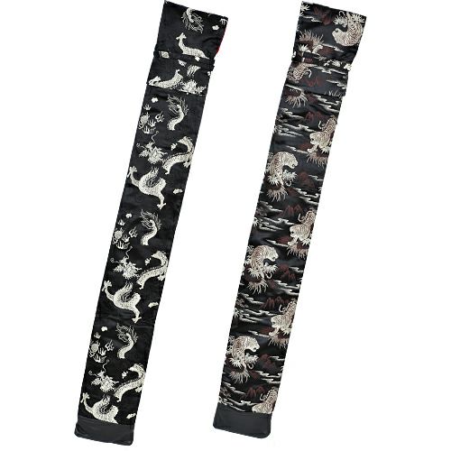 正絹略式竜虎柄 三本入（化粧箱入）【竹刀袋】 | 剣道防具工房「源」