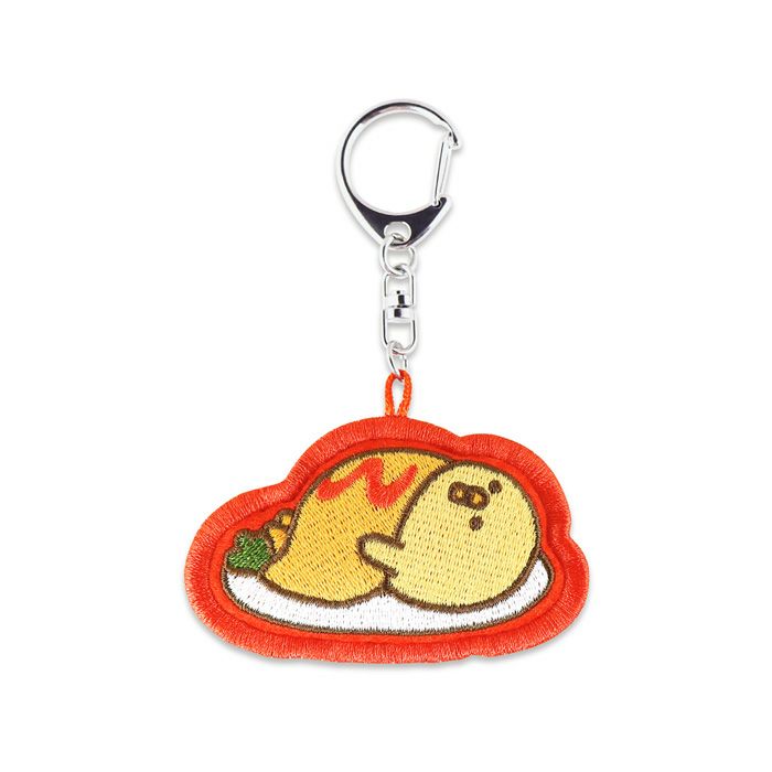 ぴよこ豆 刺繍キーホルダー 95494 オムライス | マインドウェイブ