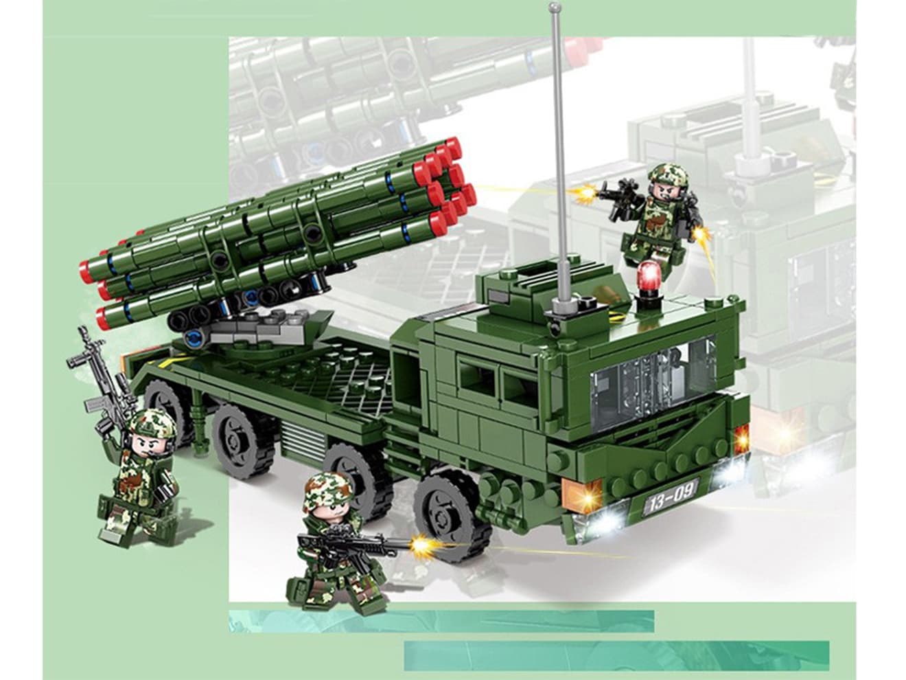 AFM 中国軍 AR-3（PHL-16) 自走式多弾ロケットランチャー 485Blocks