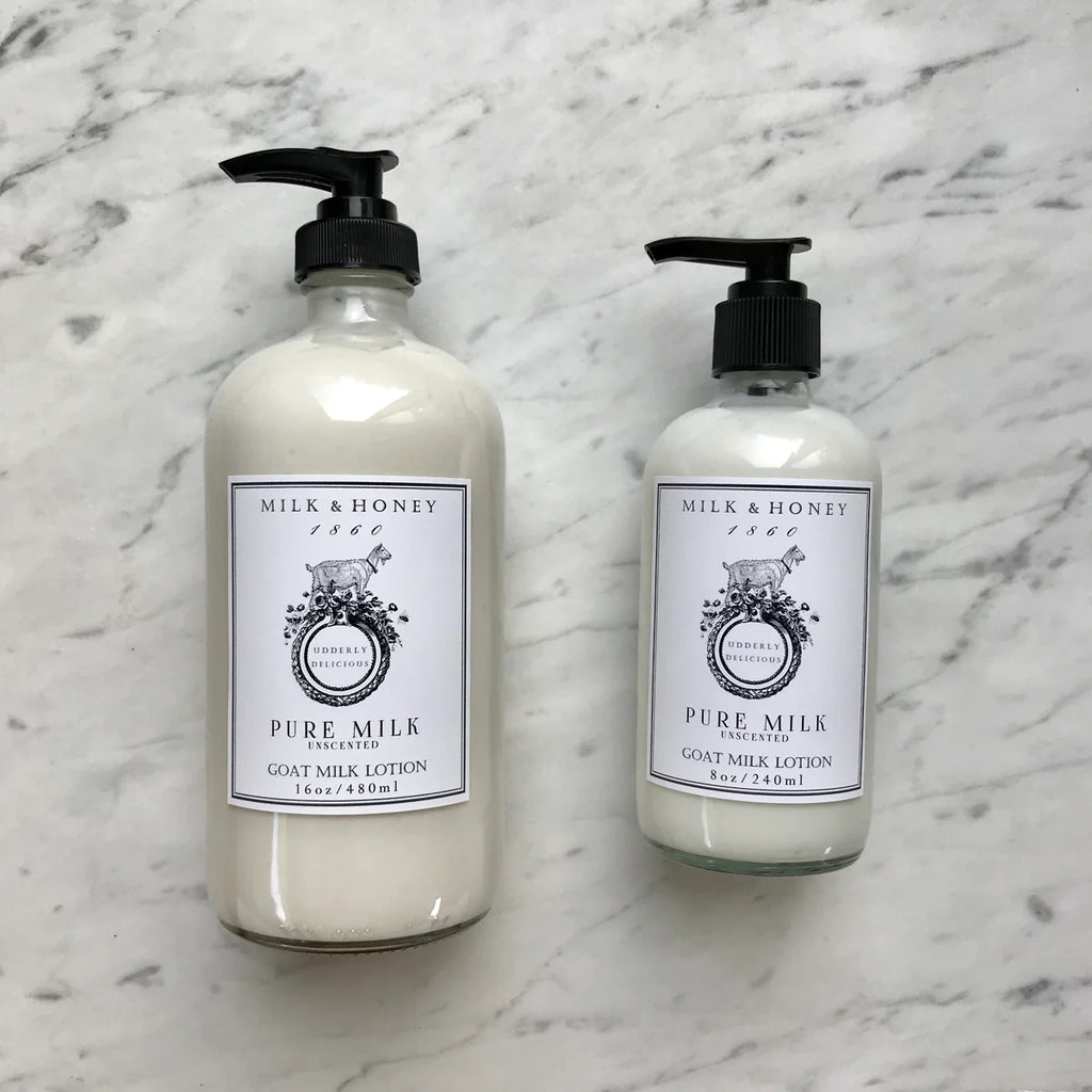 GOAT MILK LOTION - Clear Bottle | Milk & Honey 1860