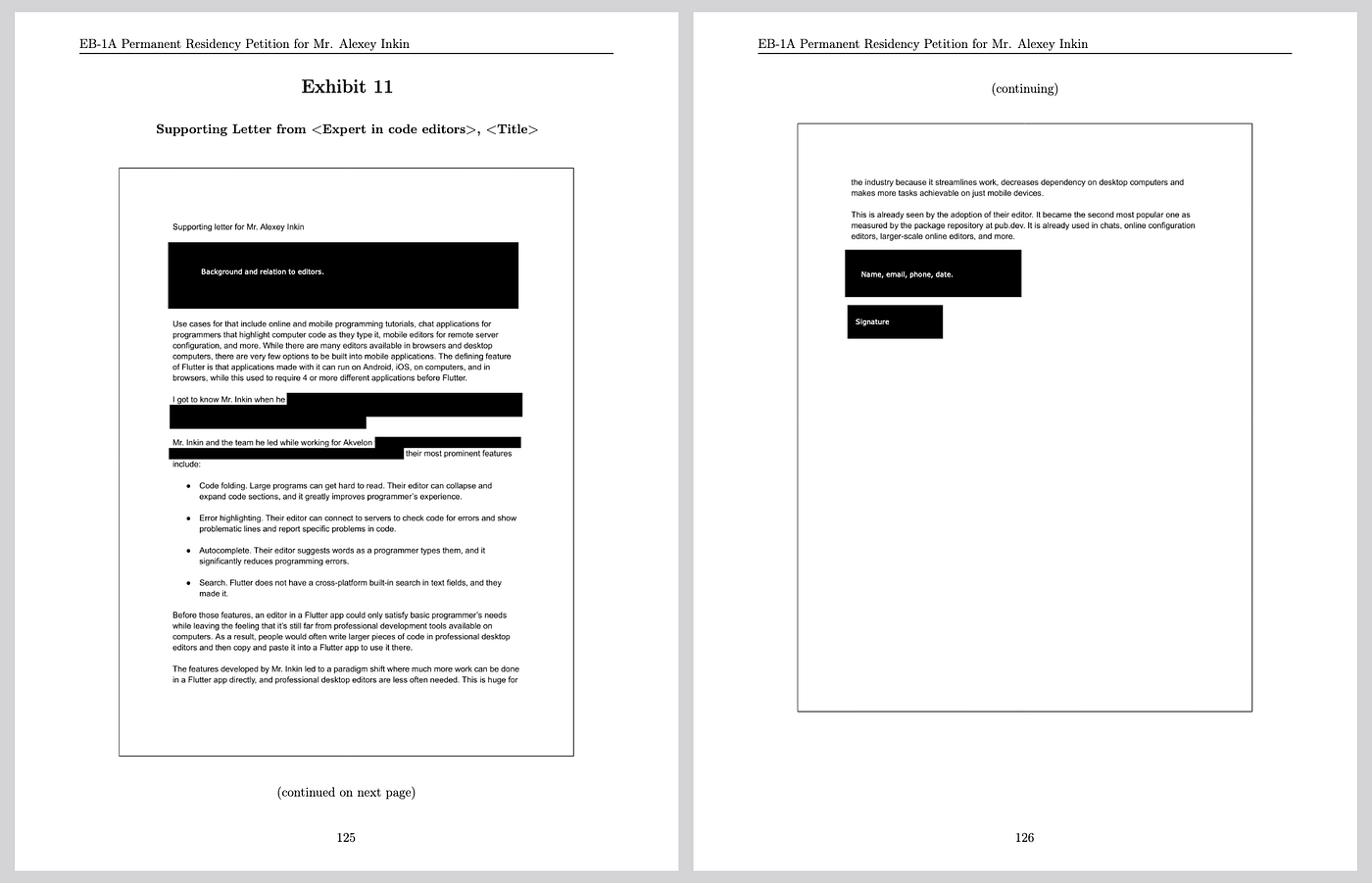 My EB-1A Extraordinary Ability Green Card Petition which Was