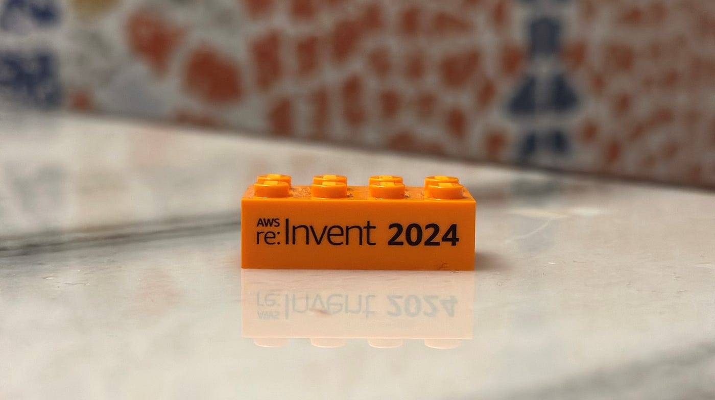 AWS Re:Invent Day 1. Badge and Swag Collection | by Andrew Blooman