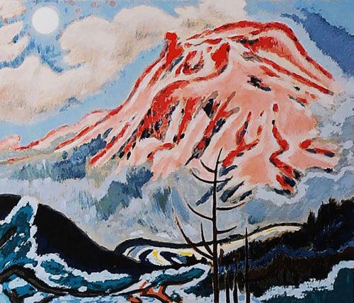 小山敬三作品【浅間山】の買取・査定はミライカ美術にお任せください