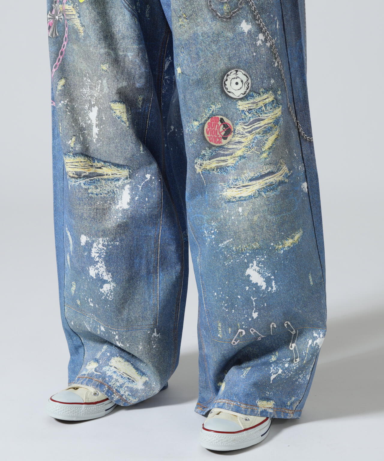 FR(13)NDS/フレンズ/TROMPEL'OEIL DENIM PANTS | ROYAL FLASH