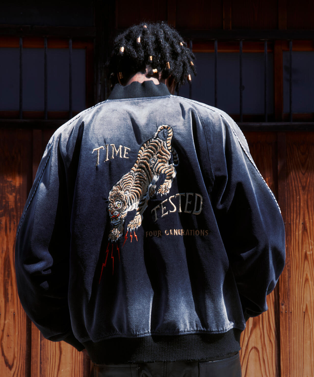 EMB. TIGER GRUNGE SOUVENIR JACKET/タイガー刺繍 グランジスーベニア