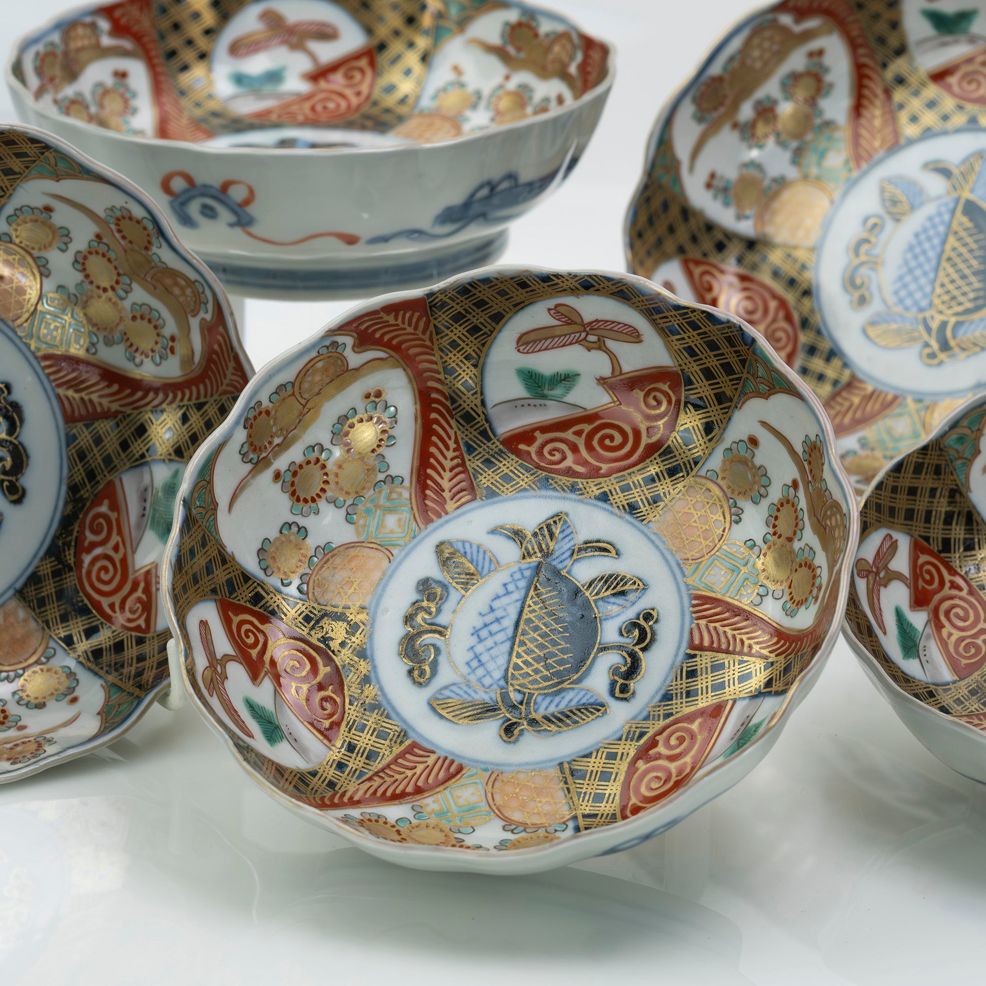 伊万里 金彩錦膾皿 9枚 16cm 明治〜大正期 【公式通販】