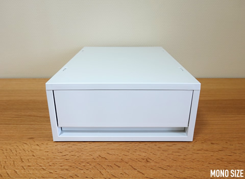 無印良品「ポリプロピレンケース・引出式・深型・ホワイトグレー」の