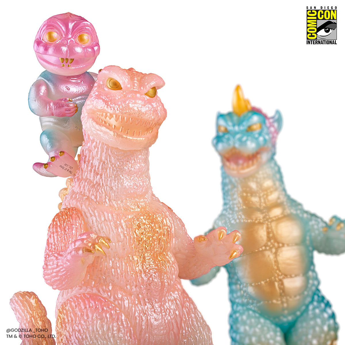 All Monsters Attack Soft Vinyl Figure Set - Cherry Blossom Glow in