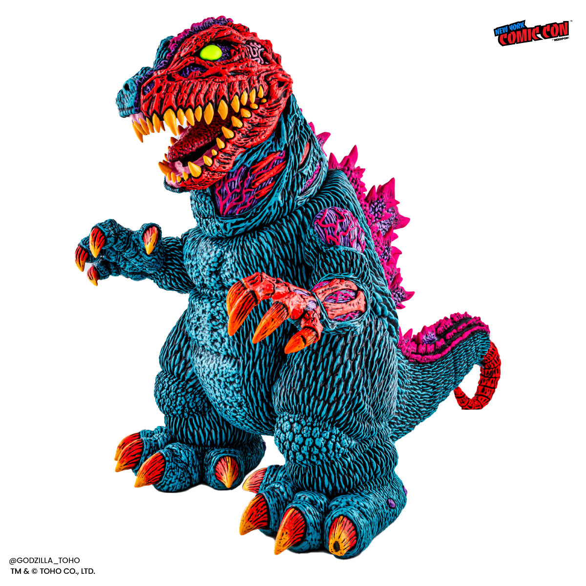 Godzilla - Designer Vinyl Figure by James Groman - Psychedelic