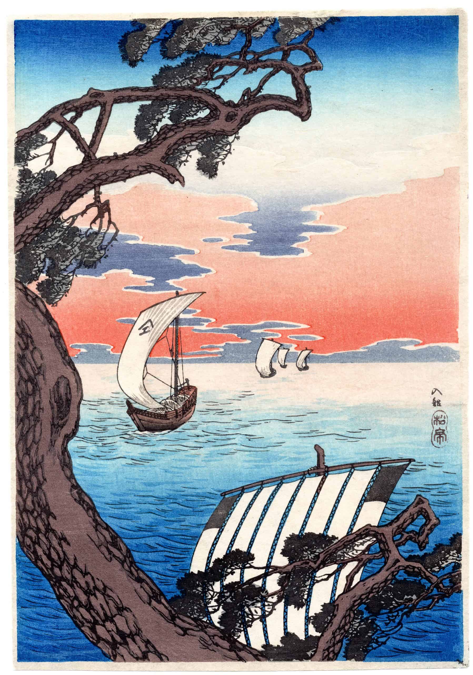 高橋松亭 – Coming Ships