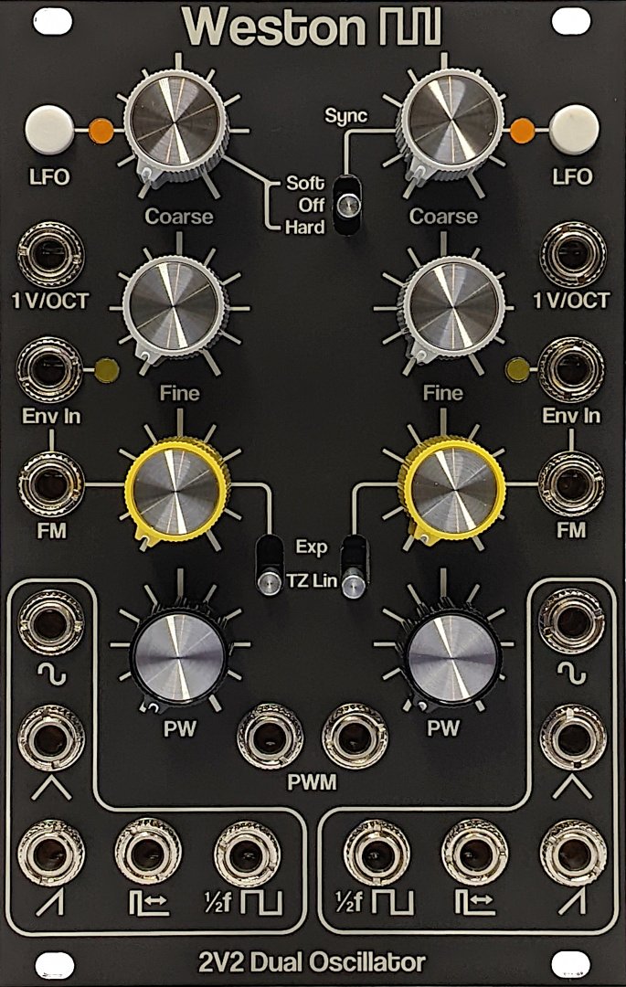 Weston Precision Audio 2V2 Dual Analog Oscillator - Eurorack
