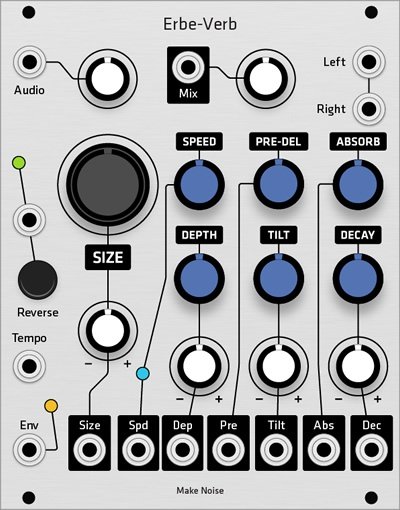 Grayscale Make Noise Erbe-Verb (Grayscale panel) - Eurorack Module