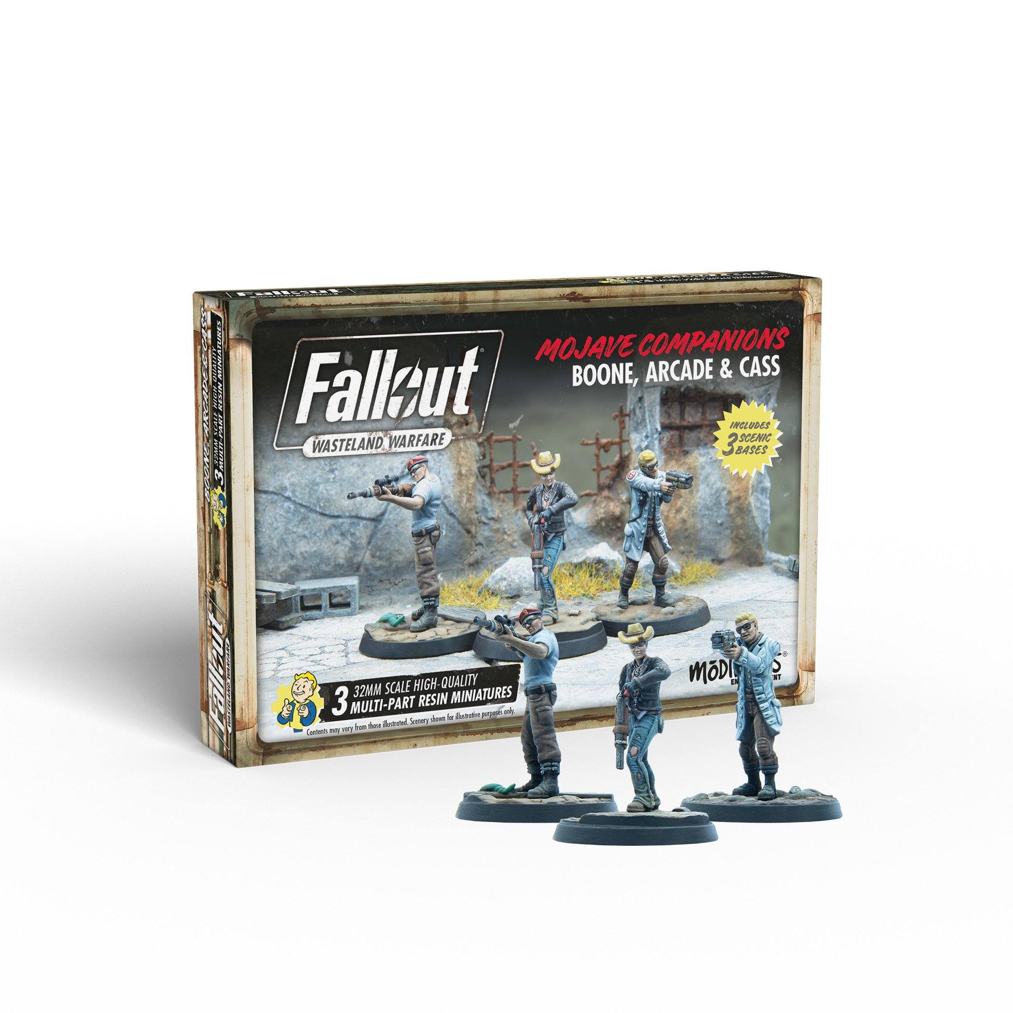Fallout: Wasteland Warfare - Boone, Arcade and Cass – Modiphius