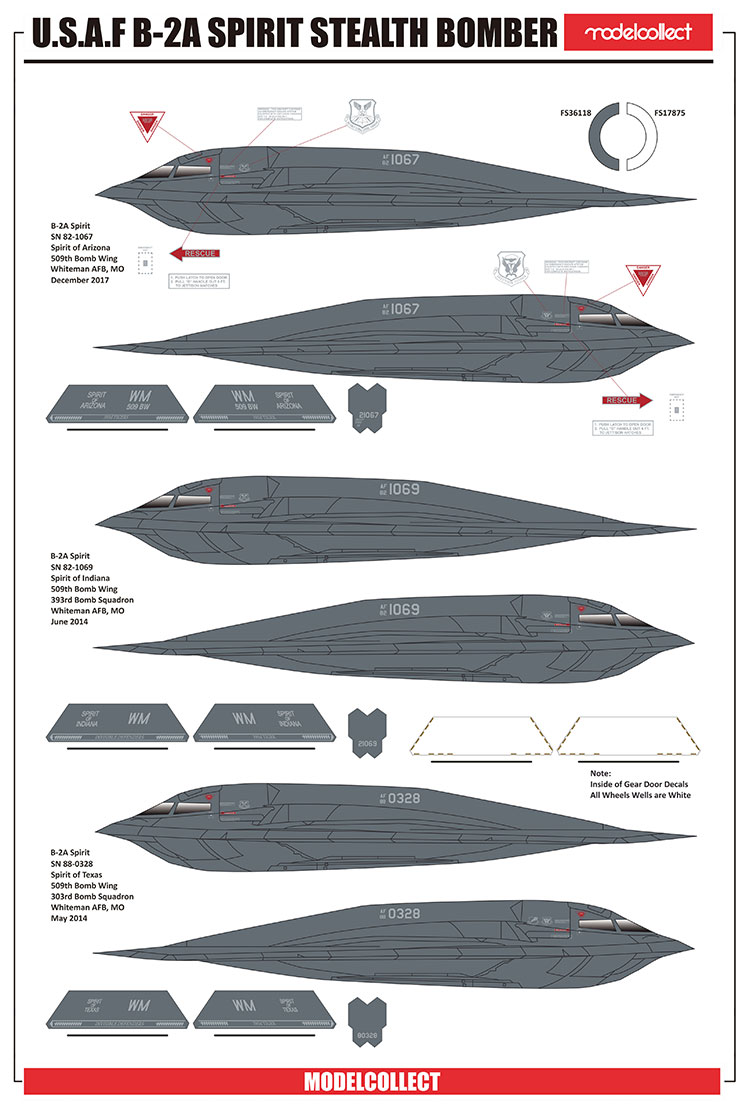 USAF B-2A Spirit Stealth Bomber with AGM-158 missile – ModelCollect