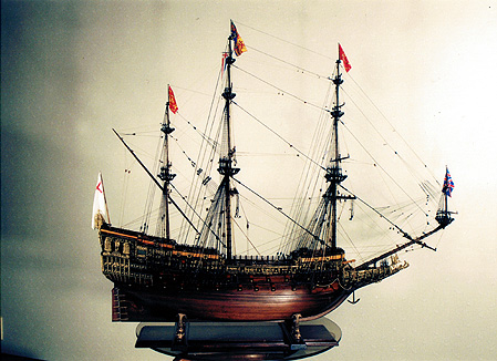 帆船模型完成品 ソブリン オブ ザ シーズ(Sovereign of the Seas)_1