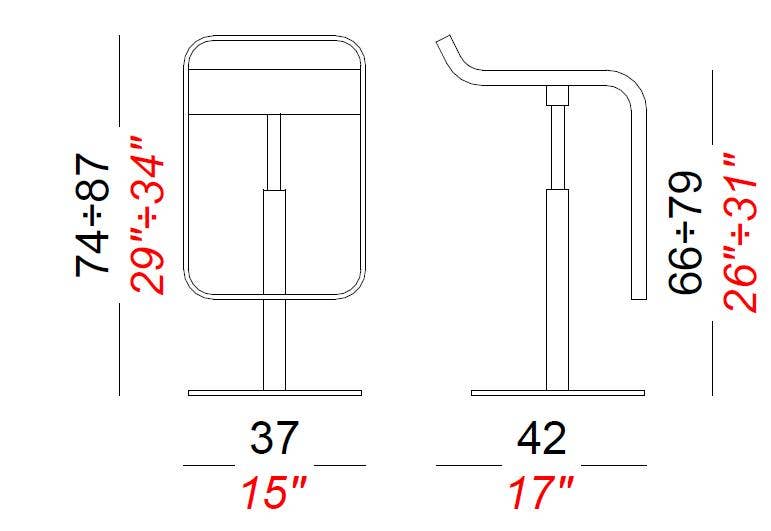 Lapalma LEM Height Adjustable Stool