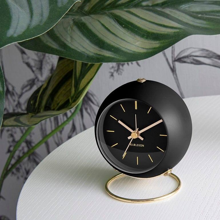 Karlsson Globe Alarm Clock - White