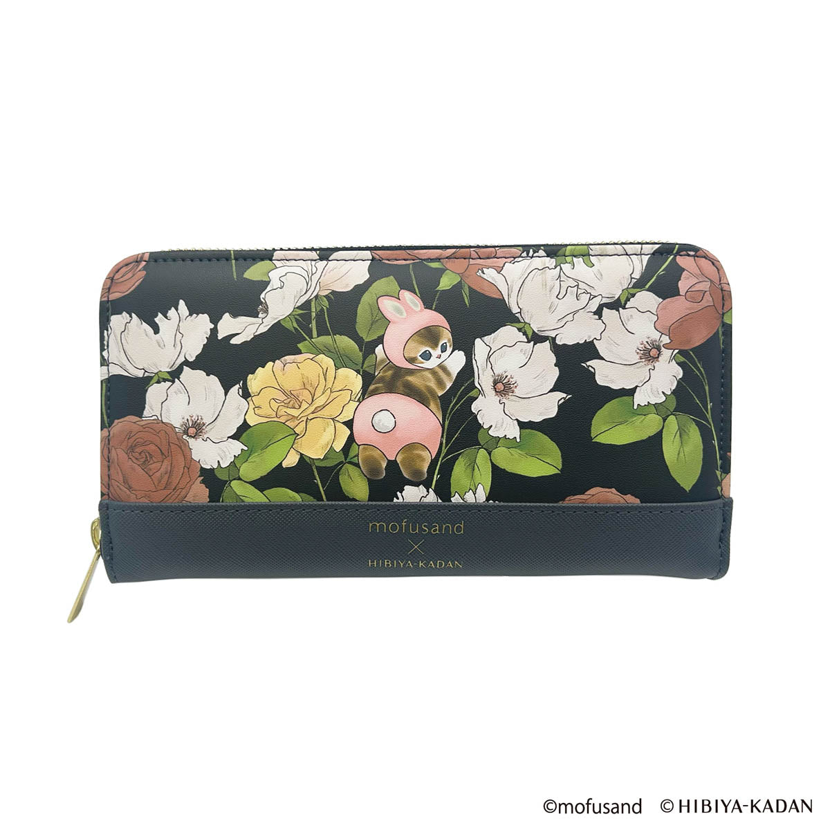 mofusand×日比谷花壇 長財布(ブラック) | mofusandもふもふマーケット