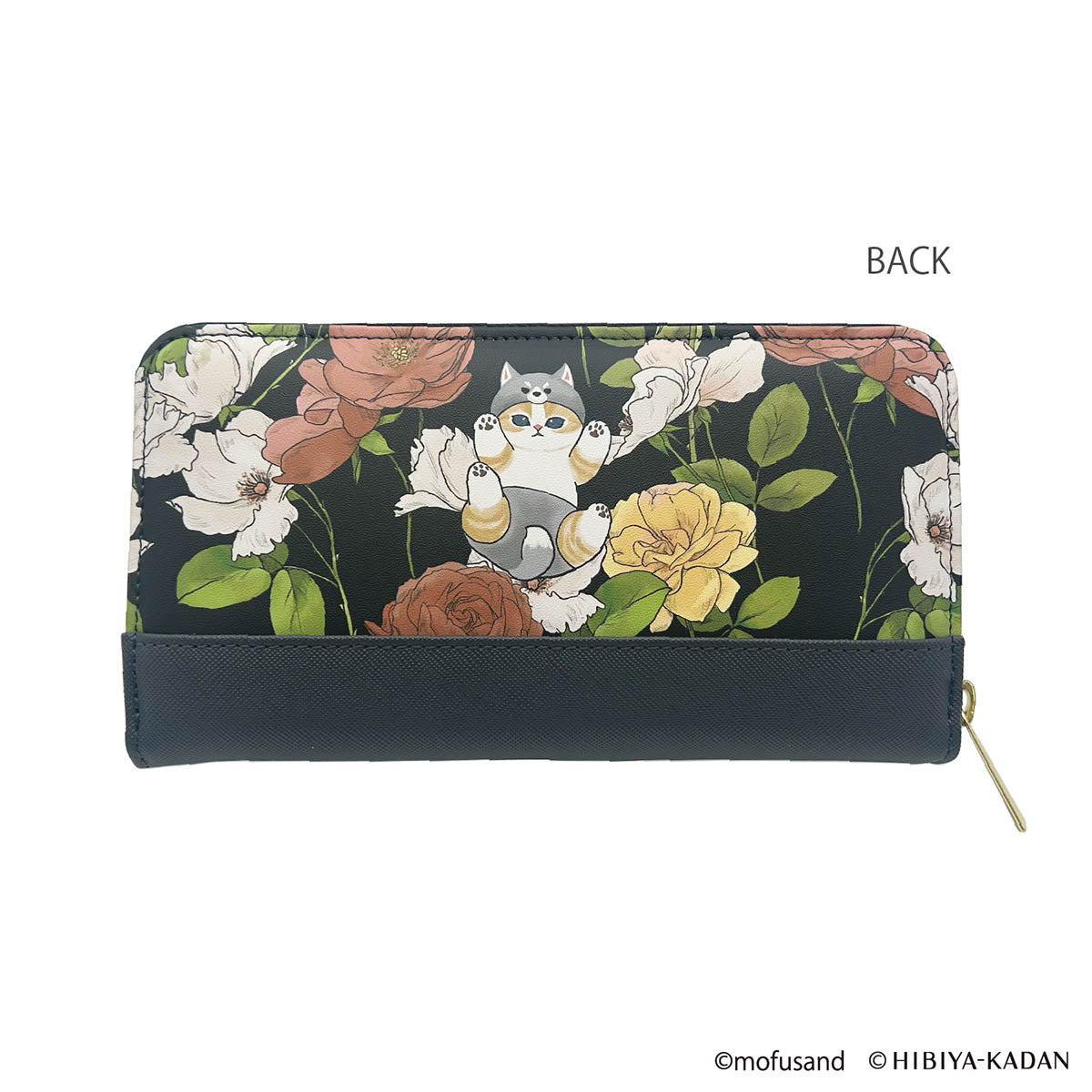 mofusand×日比谷花壇 長財布(ブラック) | mofusandもふもふマーケット