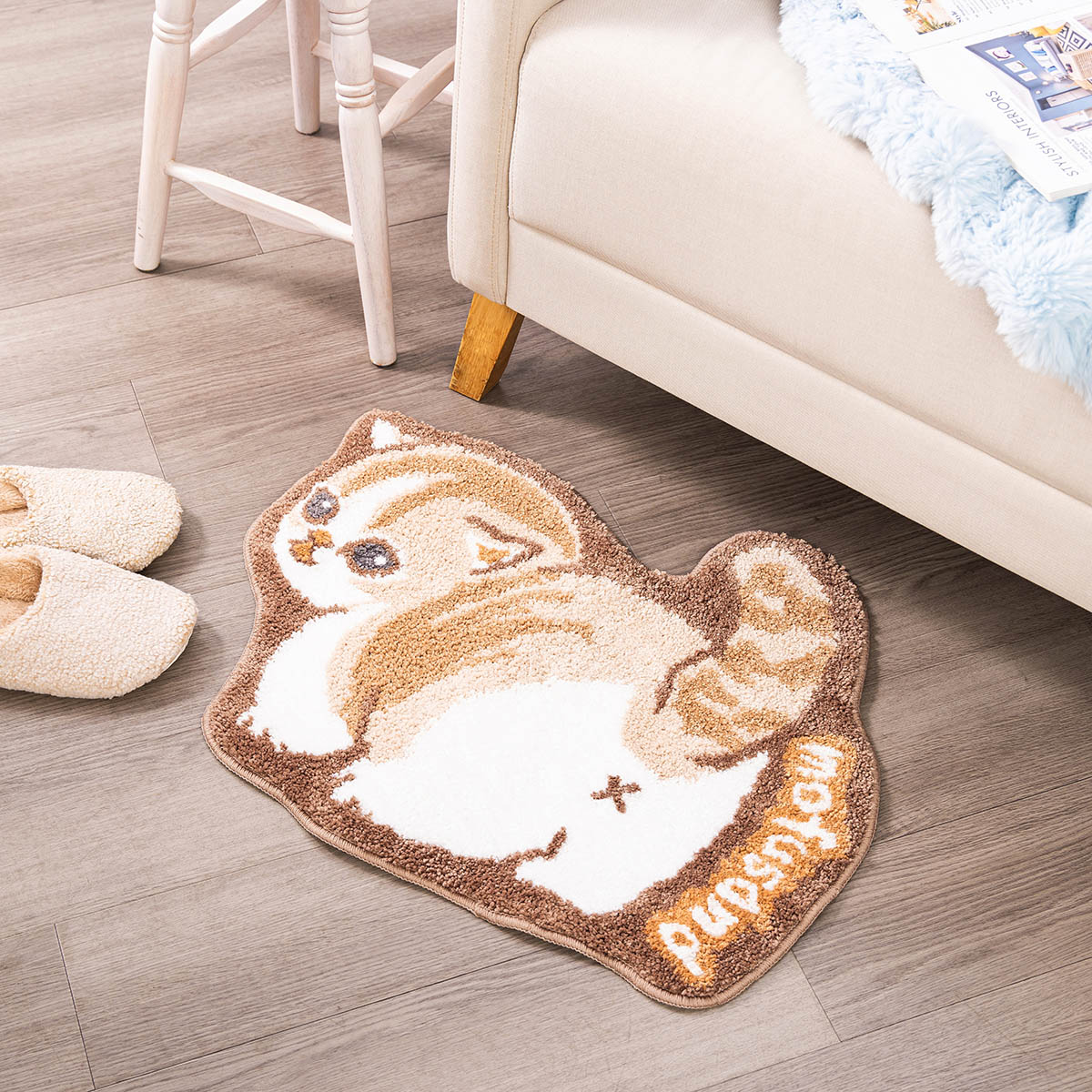 mofusand 振り向きにゃん フロアマット | mofusandもふもふマーケット