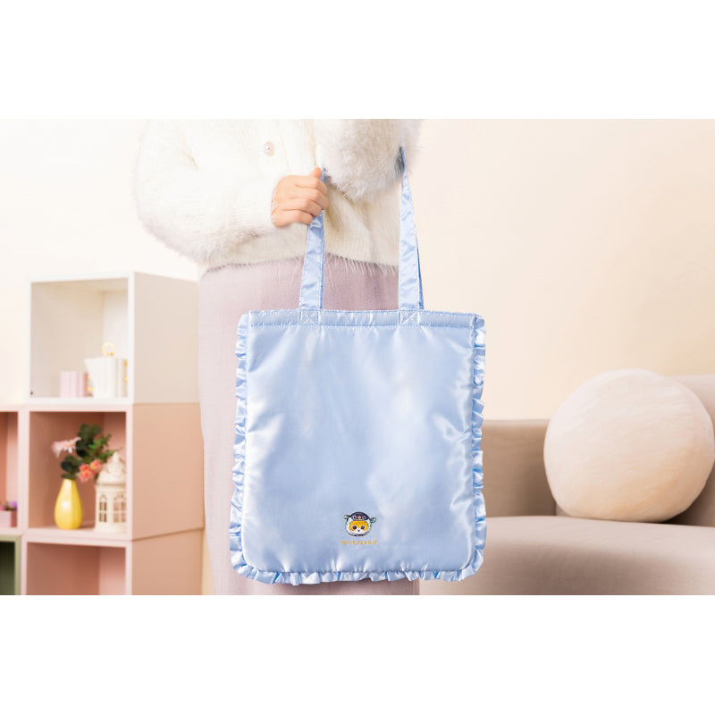 mofusand もふもふストア サテンフリルトートバッグ(ブルー