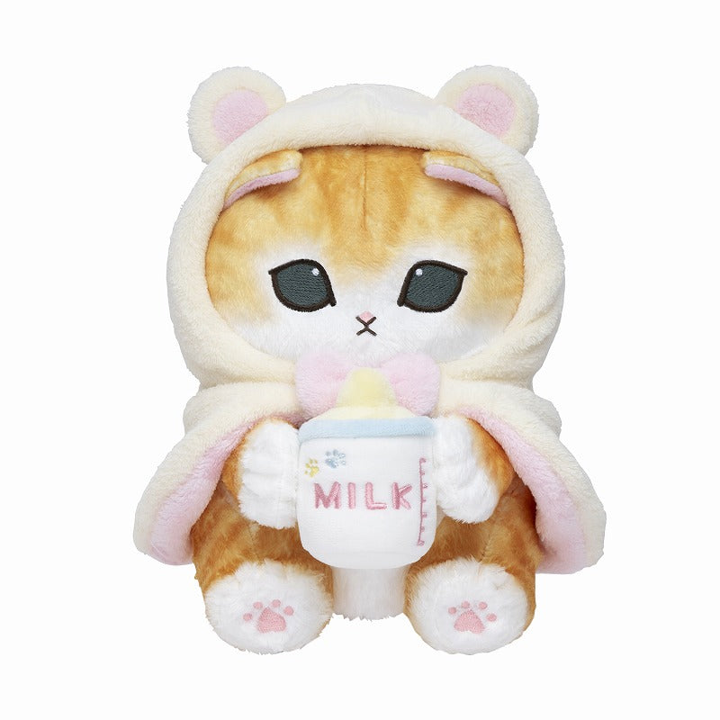 mofusand フード付き！もこもこポンチョにゃんぬいぐるみ(甘えんぼく