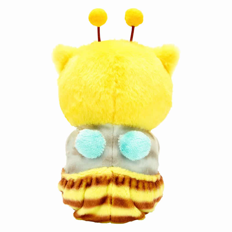 mofusand にゃんこが見守るデスクトップひっかけぬいぐるみ(黄はち