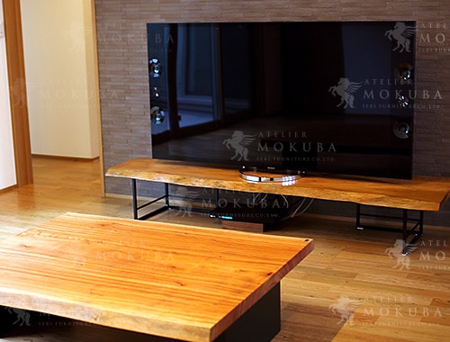 テレビボードxローテーブルxケヤキxブビンガxボセxヤマザクラ【熊本県