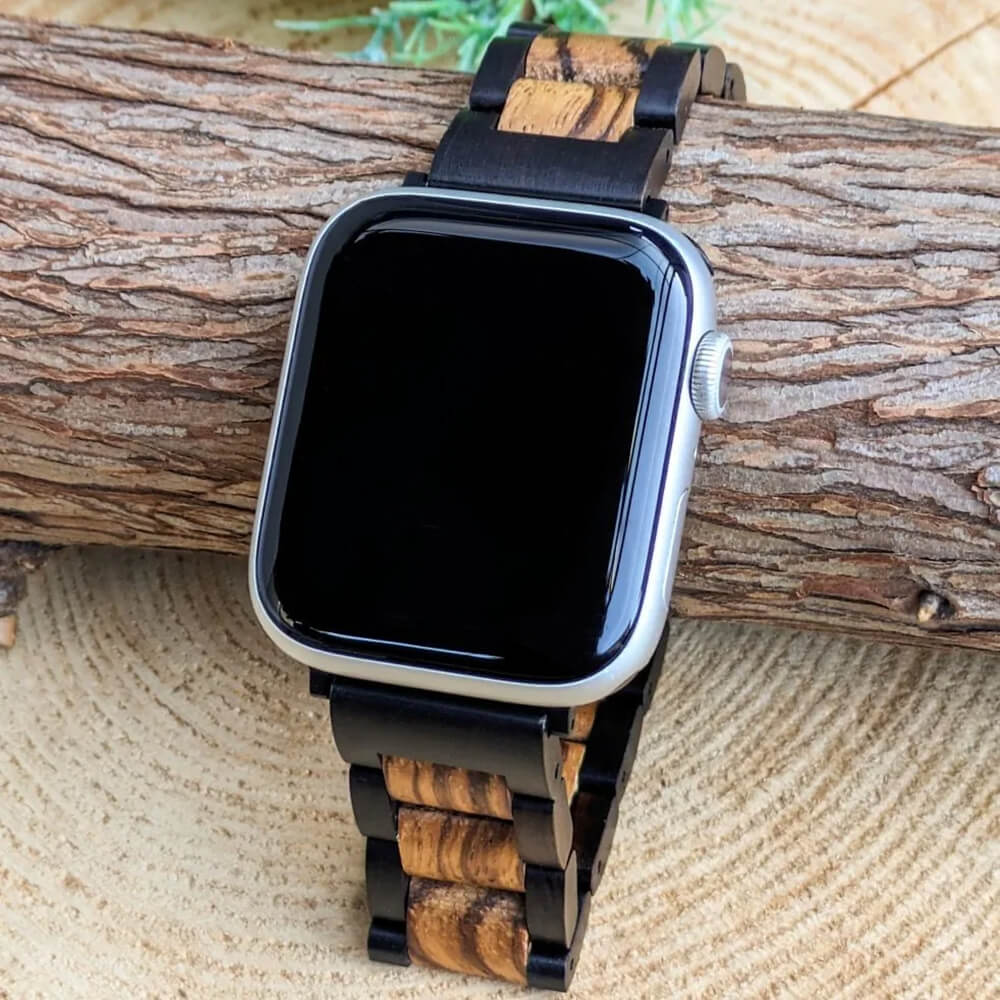 公式】エボニーウッドとゼブラウッドのアップルウォッチバンド Apple