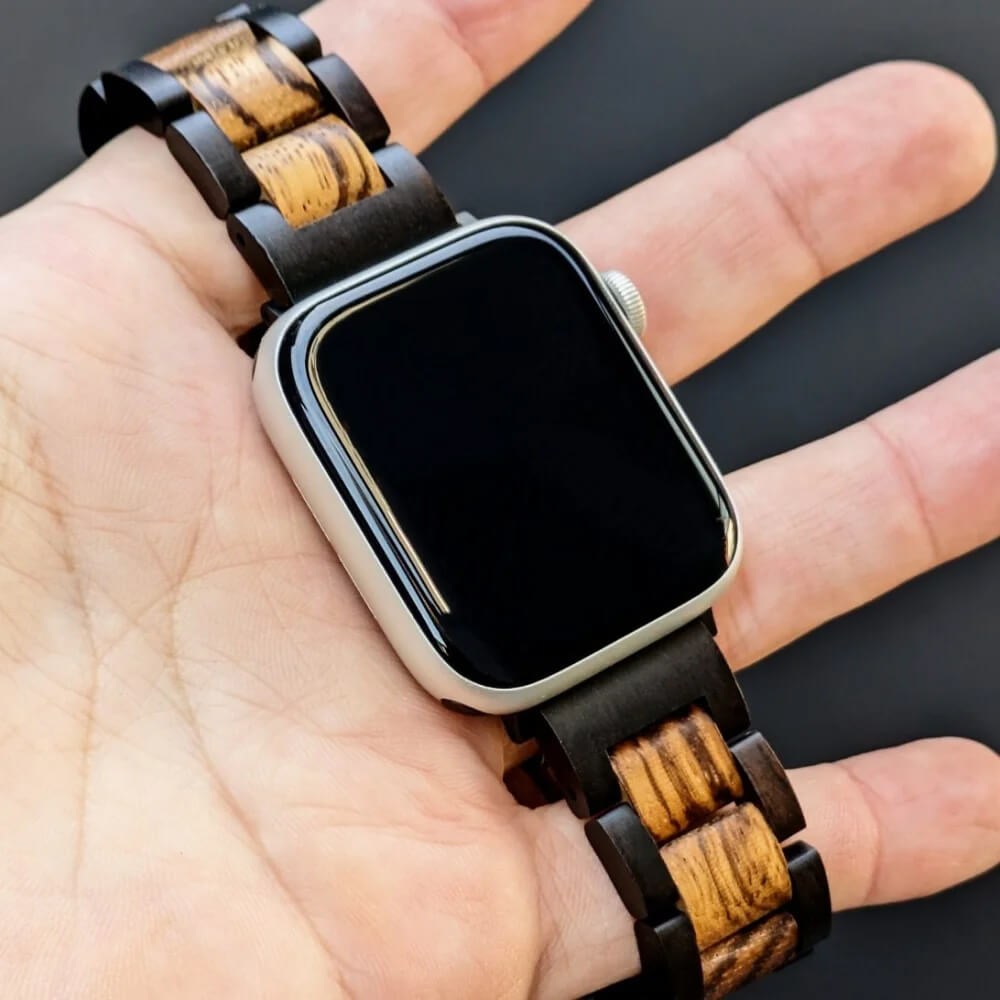 公式】エボニーウッドとゼブラウッドのアップルウォッチバンド Apple