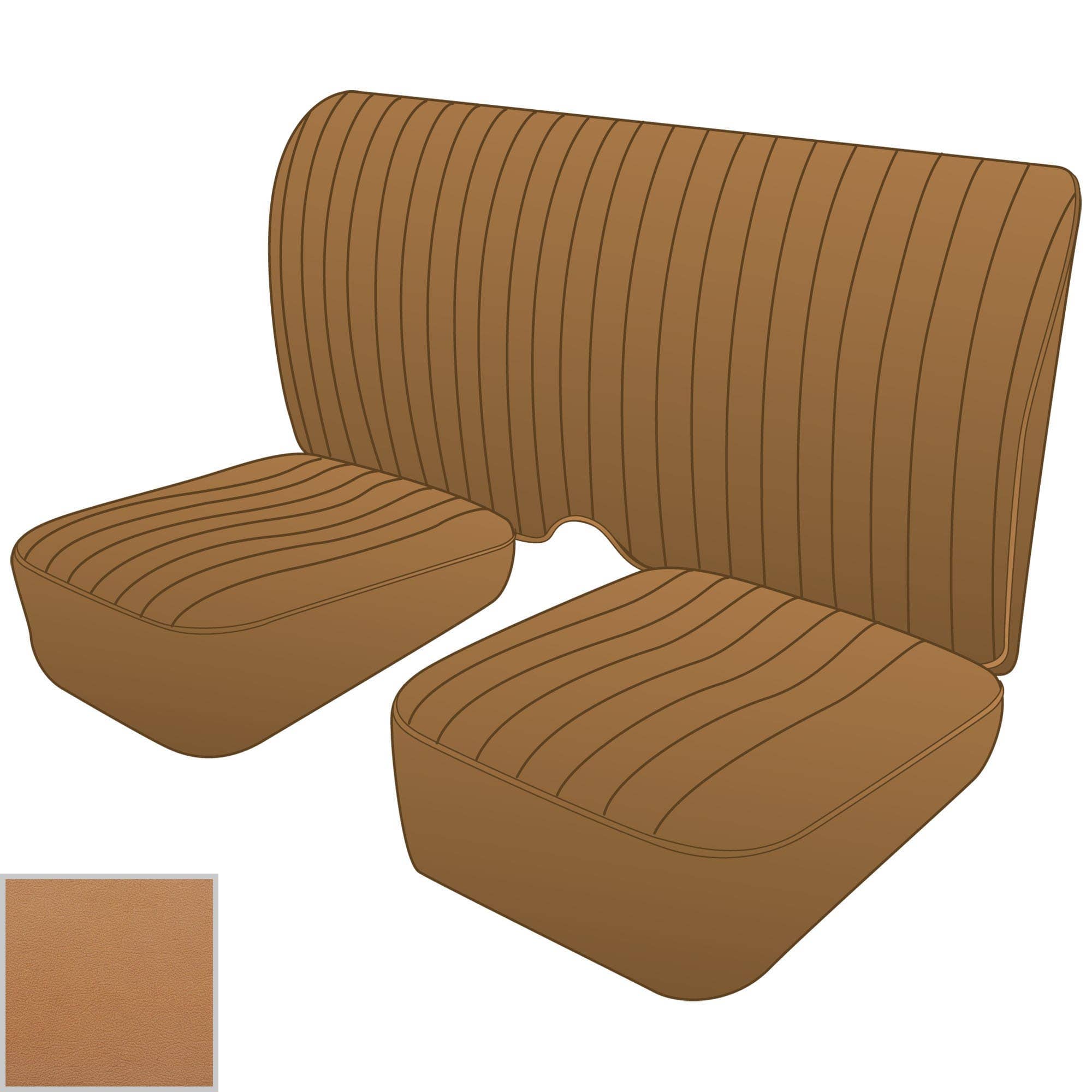 LEATHER SEAT KIT, tan, MG TD | Moss Motors