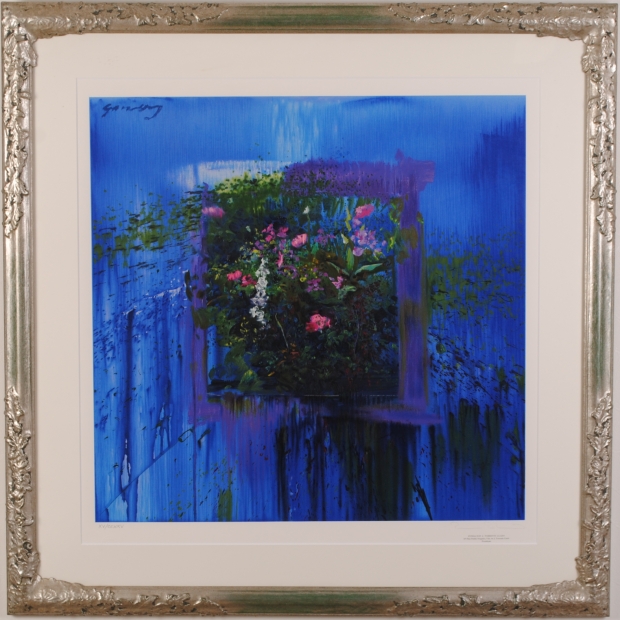 ホアキン・トレンツ・リャドの花の絵画「ジヴェルニーの花」をご購入
