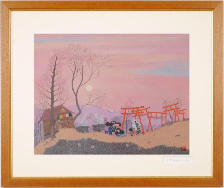 インテリアの絵画をジークレーの版画で制作した原田泰治のインテリアの