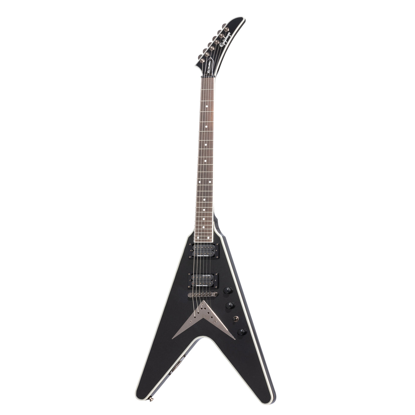 Epi Mustaine Flying V Black – Motor City Guitar