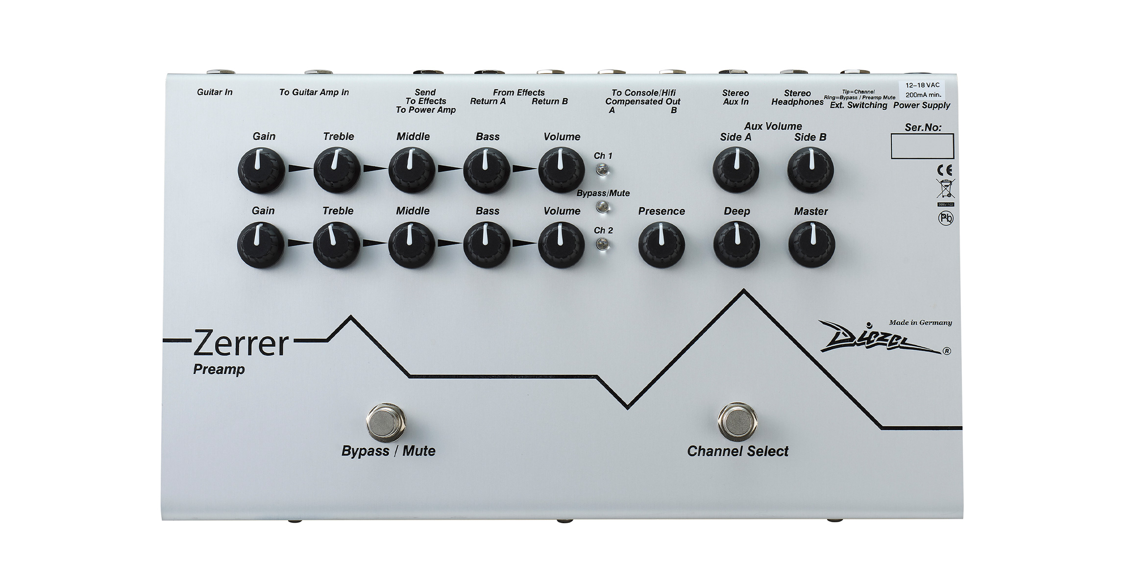Diezel｜Zerrer Preamp | モリダイラ楽器
