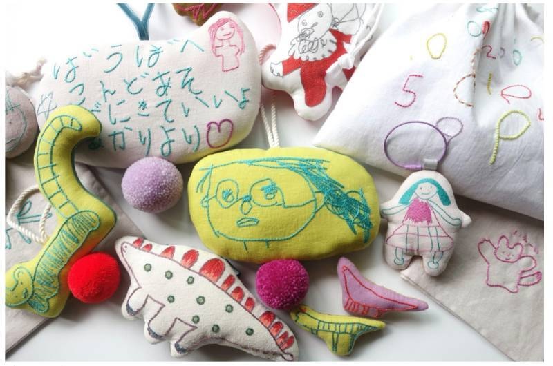 こどもの絵や文字を「糸」と「色」で温もりのあるカタチにする 〜むぎ