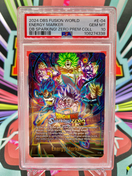 PSA 10 E-04☆ Dragon Ball Sparking! ZERO Energy Marker (2024)