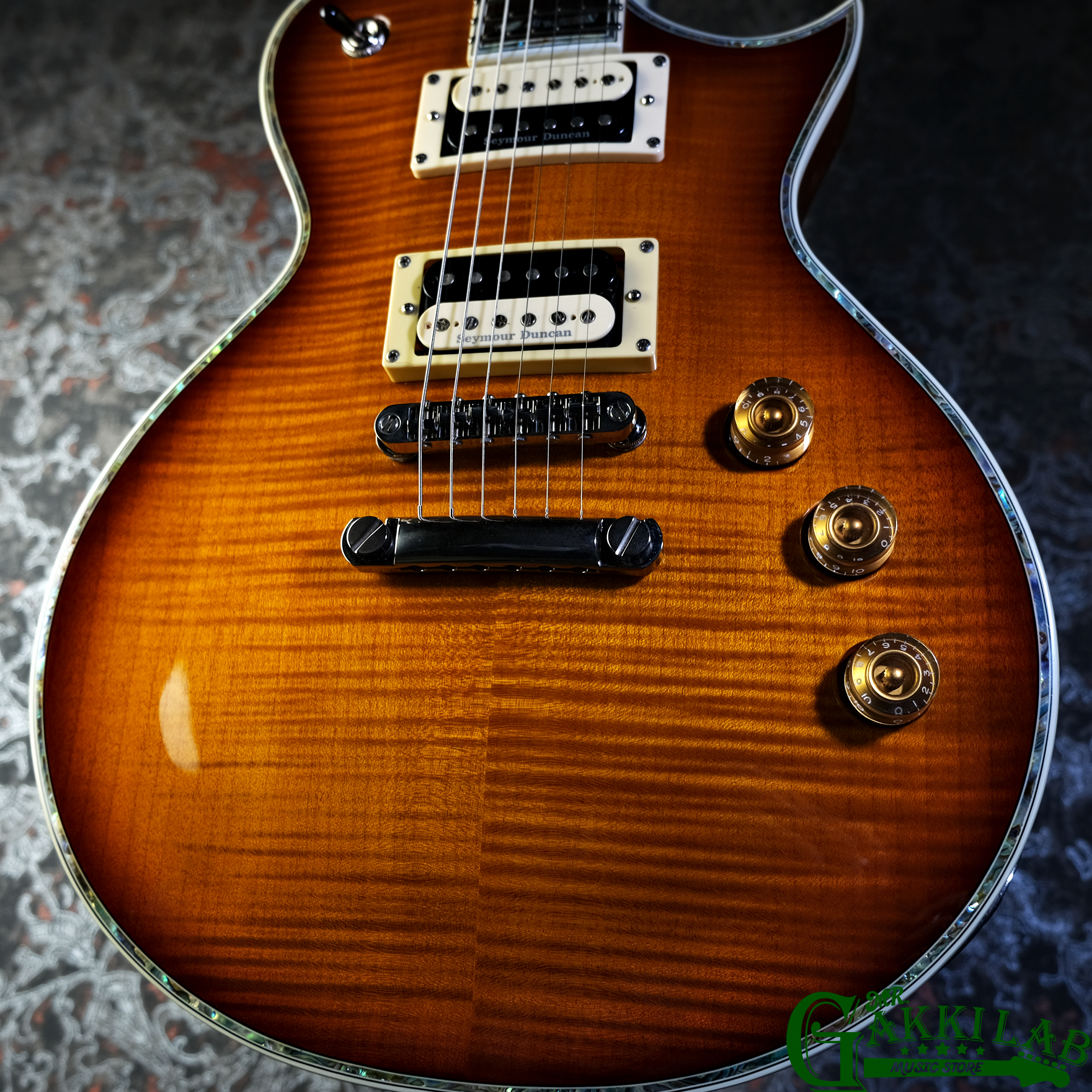LTD EC-1000FM Amber Sunburst | 札幌の楽器屋さん｜MR.GAKKI LAB