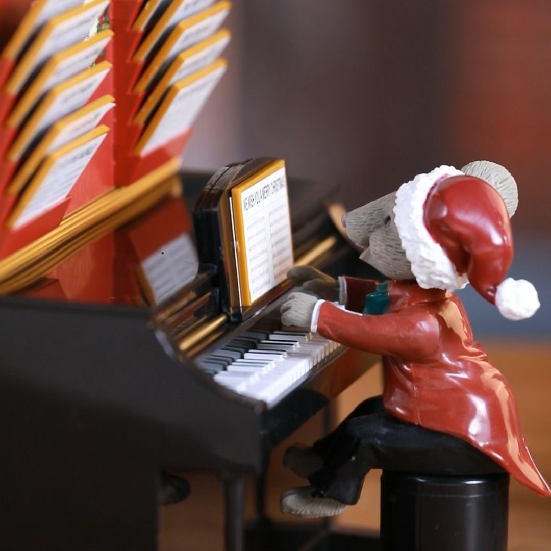 7 in. Animated Magical Maestro Mouse Piano – Mr. Christmas