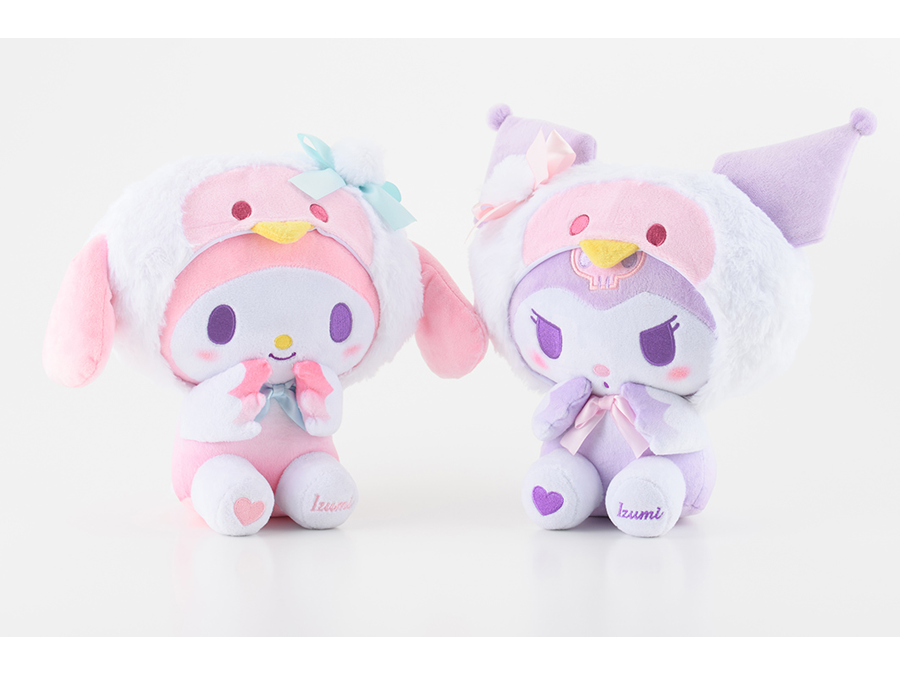 朗報】可愛すぎて悶絶！マイメロディ＆クロミ「ツルコラボぬいぐるみ