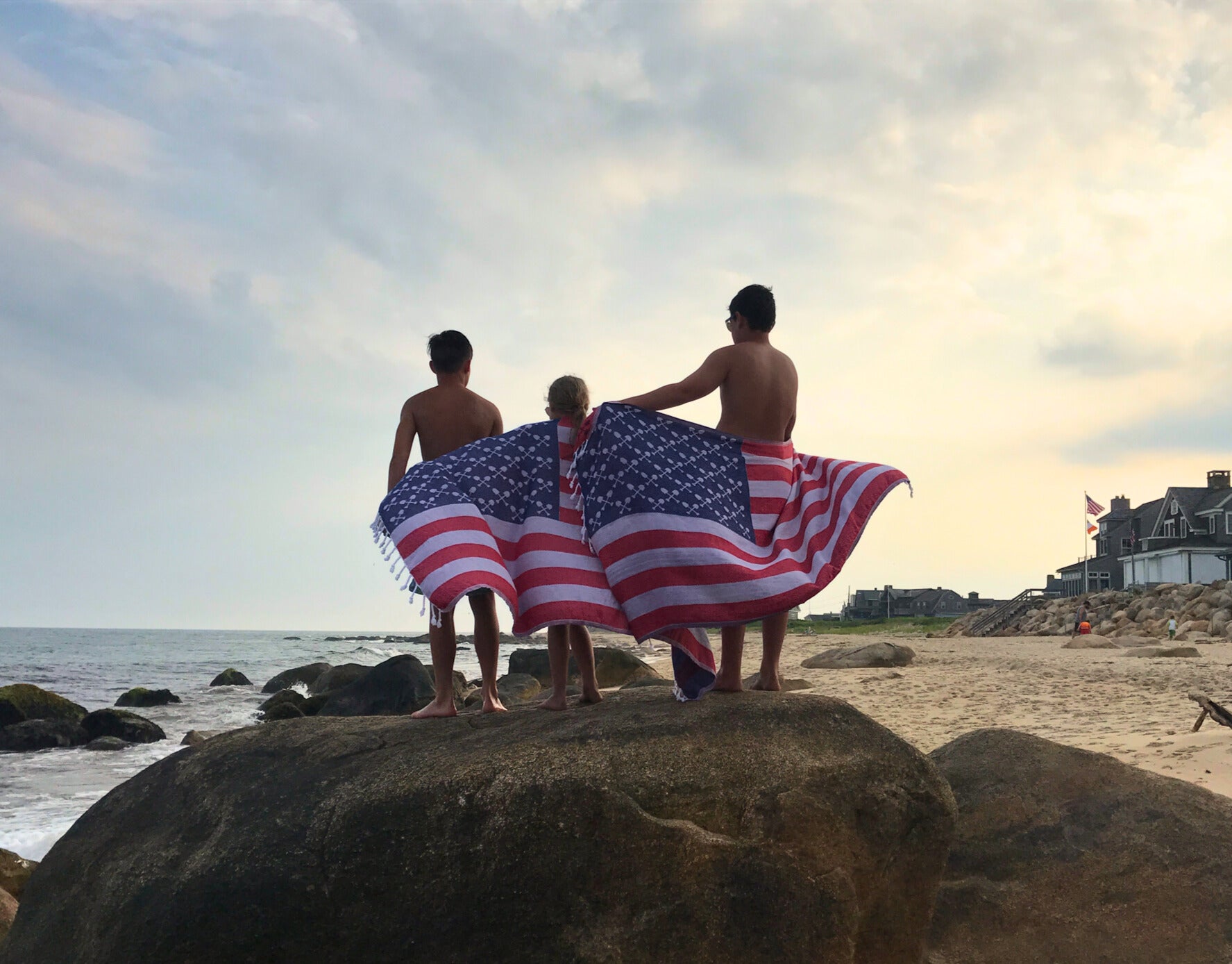 American Flag Turkish Towel – Quick‑Dry Beach Towel | Beachmate