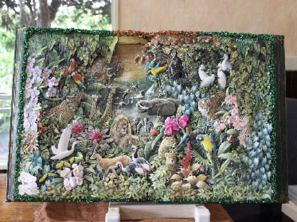 立体的な紙のアートデコパージュ展開催 | 多治見市の情報をお届け