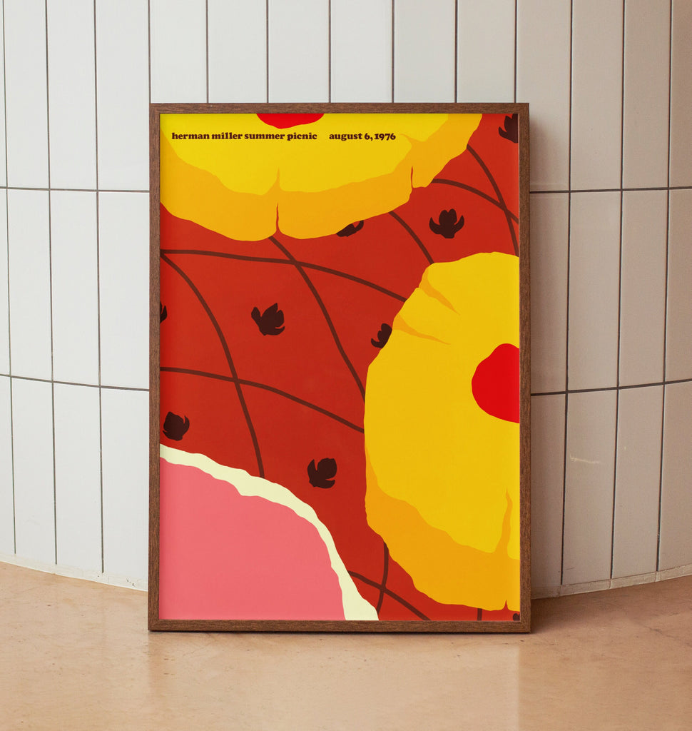 Herman Miller Summer Picnic Midcentury Modern Poster - Wall Art