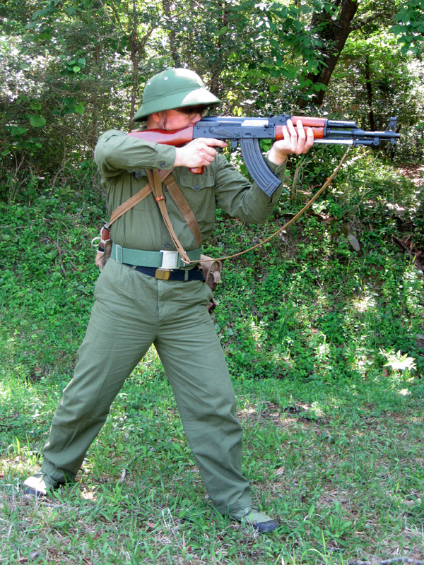 北ベトナム軍 装備ベルト アルミバックル・コットン製 (サムズミリタリ