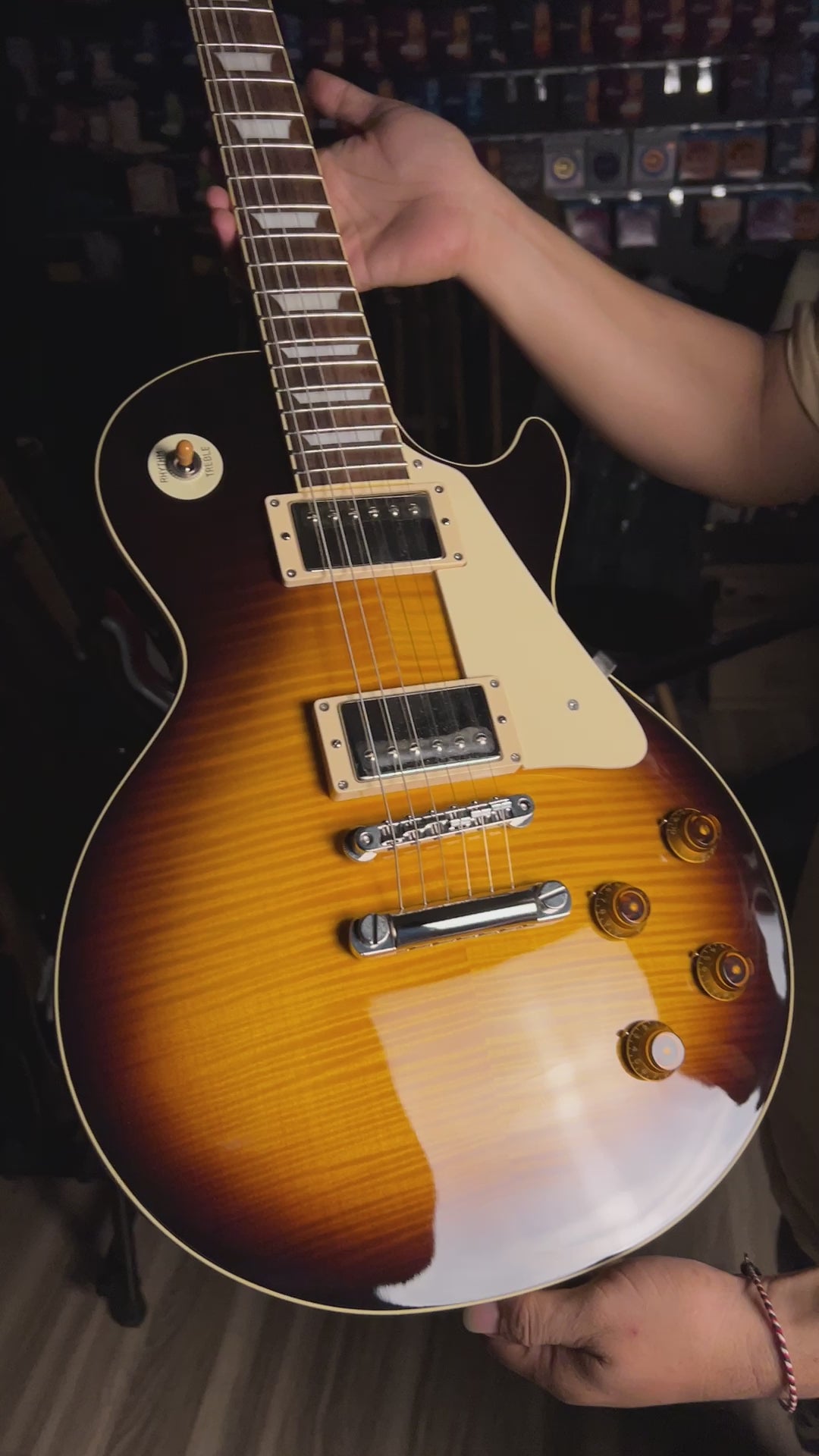 Tokai Love Rock LS-128F BS Vintage Series Japan in Brown Sunburst