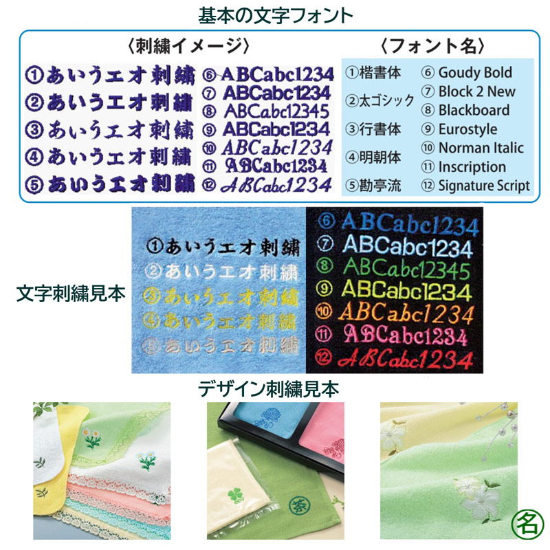 今治製 タオルハンカチ（25×25cm）｜名入れ屋本舗｜販促ノベルティ